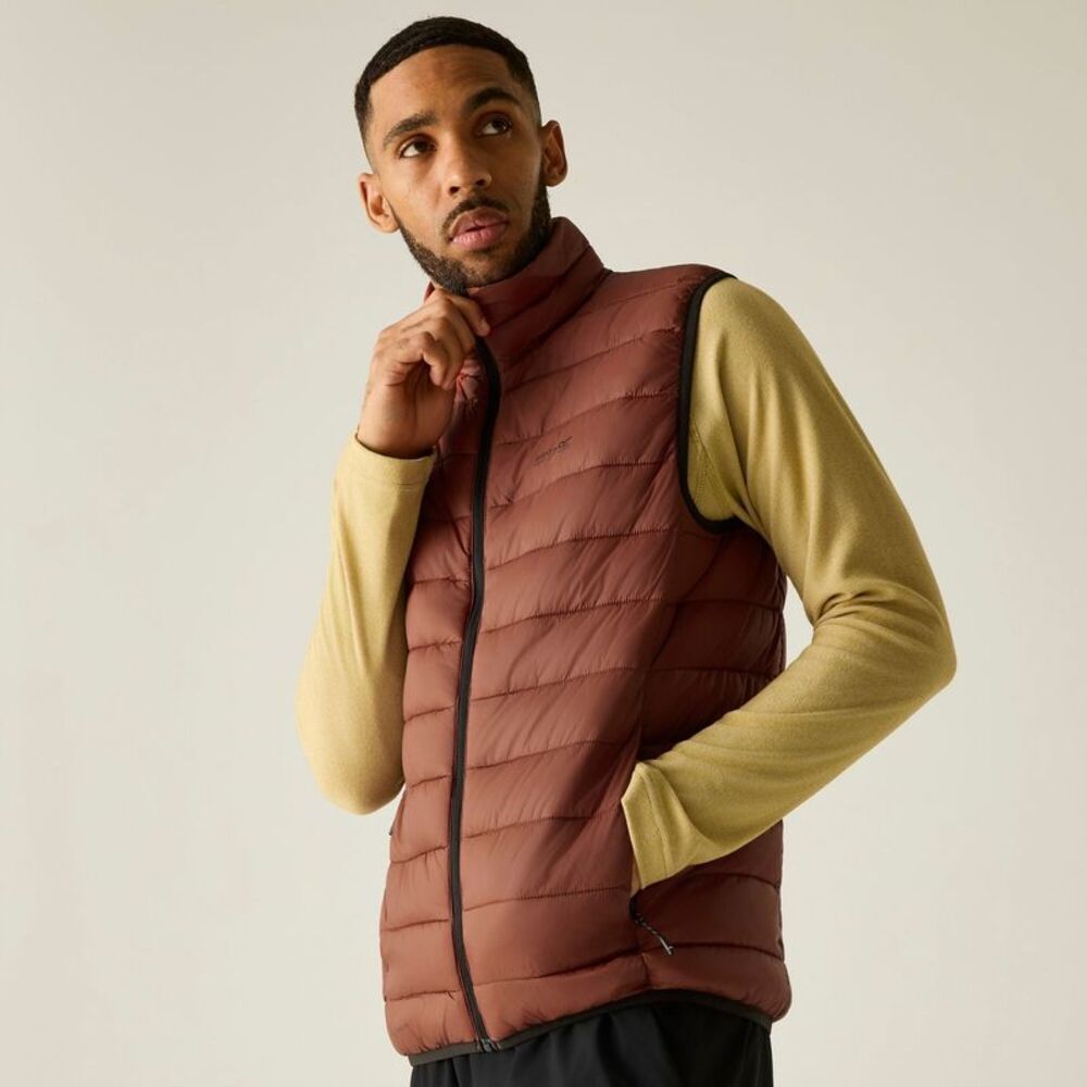 Regatta Mens Marizion Quilted Vest / Burnt Henna
